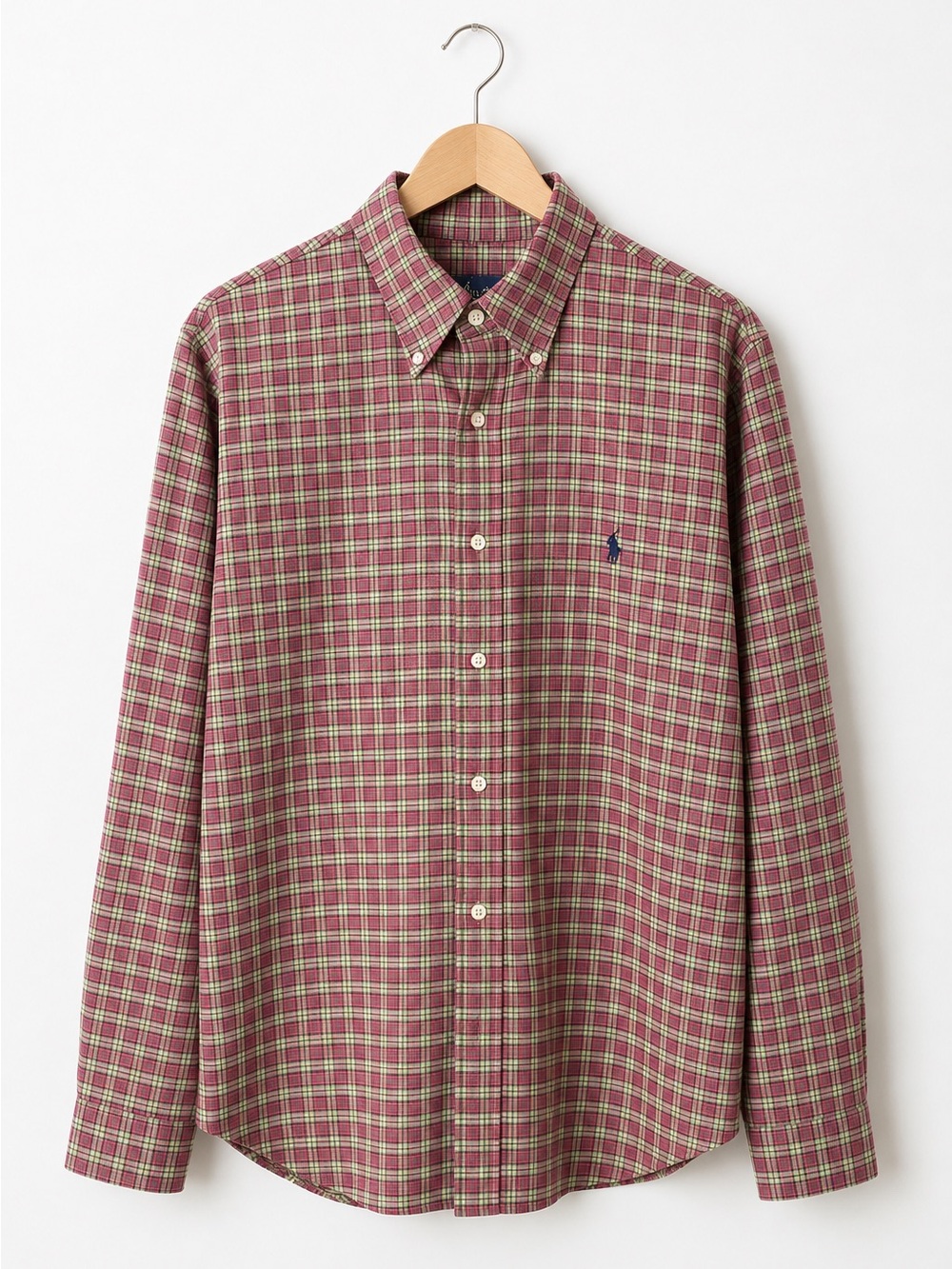 Ralph Lauren Men’s Long Sleeve Plaid Shirt XL – Holiday Colors